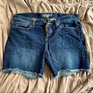 Lucky brand Denim raw edge shorts